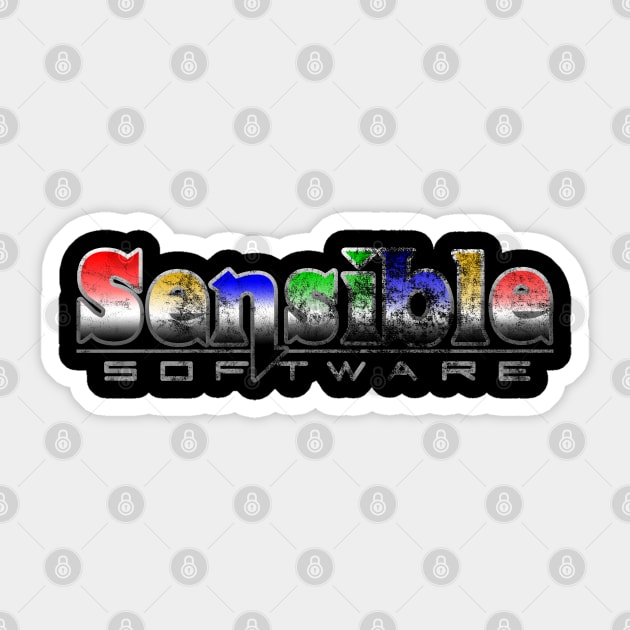 Retro Computer Games Sensible Software Vintage Sticker by Meta Cortex